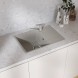 Мойкa ML-GMU06 УЛЬТРА с крылом, серый камень, 600*420 мм (глуб. чаши 170) - 00-001420 