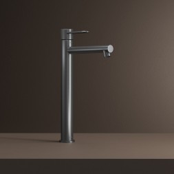 Смеситель для раковины 26к IDDIS DUNGM01i01 "Duna" высокий, литой, под гайку, ГРАФИТ мат - DUNGM01i01