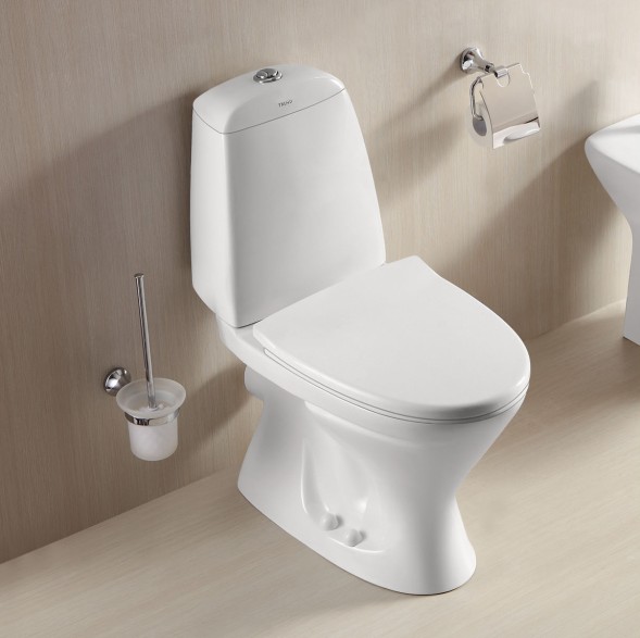 Унитаз-компакт Azario AZ-2037-P 690х345х810 напольный, с быстросъемным сиденьем микролифт, белый (AZ-2037-P)