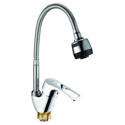 Смеситель для кухни 40к Glauf 8G4-E181 гибкий излив, бок.ручка, п/гайку - 8G4-E181
