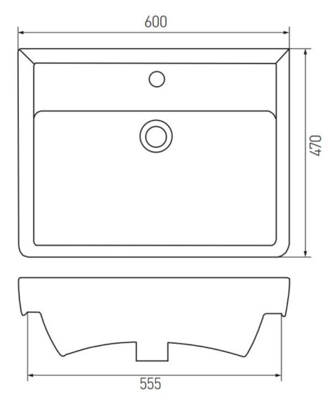 Раковина AQUATON ТИГОДА 60 (1WH302082)