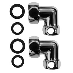 Соединение угловое для полотенцесушителей Azario гайка-гайка 1&amp;quot;х3/4&amp;quot;, хром (4620768881695)