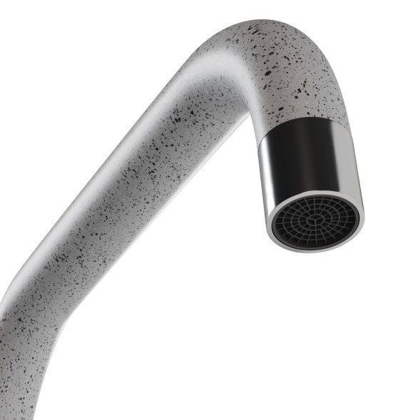 Смеситель для кухни 35к MIXLINE ML-GS12 (310) серый высок. излив - ML-GS12 (310) 