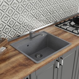 Мойка ML-GMS21 СТАНДАРТ прямоугольная, темно-серый (309), 565*505*200мм - 00-00002566 