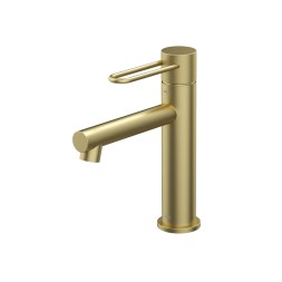 Смеситель для раковины 26к IDDIS DUNMG00i01 "Duna" литой, п/гайку ЗОЛОТО мат. - DUNMG00i01