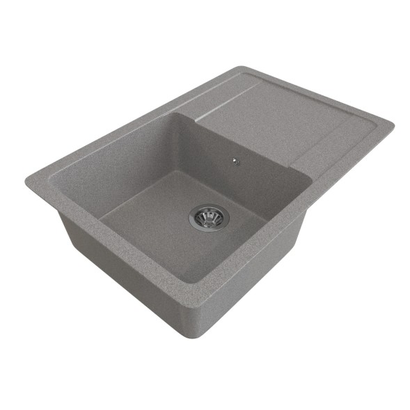 Мойка ML-GMS15 СТАНДАРТ с крылом, темно-серый (309), 640*505*185мм - 00-00002487 