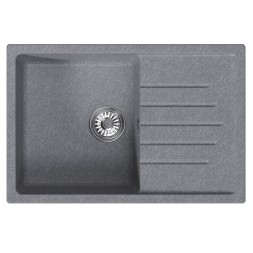 Мойка ML-GM19 КОМФОРТ с крылом, графит (342), 750*500*200мм - 00-00009404 