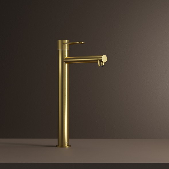 Смеситель для раковины 26к IDDIS DUNMG01i01 &amp;quot;Duna&amp;quot; высокий, литой, п/гайку ЗОЛОТО мат - DUNMG01i01 