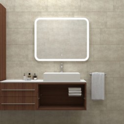 Зеркало MIXLINE &amp;quot;Стив Нео-S&amp;quot; 1000*800 (ШВ) сенсорный выкл, светодиодная бегущая подсветка - LED-00002887 