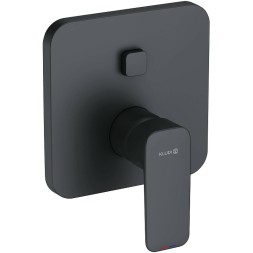 Смеситель для душа Kludi Pure Style внешняя часть, керамический картридж, черный матовый (406593975)