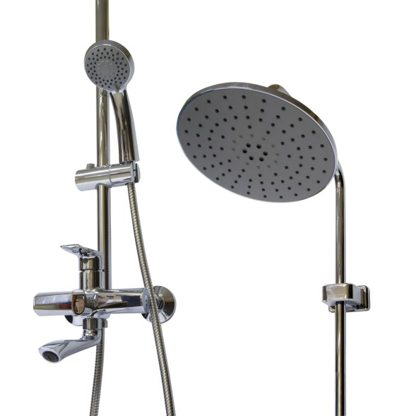 Душевая система Glauf GOB16-A134 (смеситель35К +лейка 1 поз.+душ.шланг+тропич.душ.) - GOB16-A134 