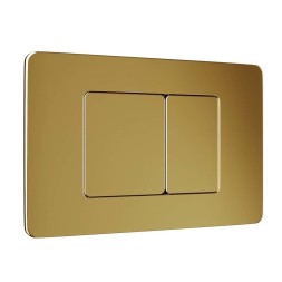 Кнопка смыва WAVE SS05 универсальная, ЗОЛОТО, прямоугольная, НЕРЖ - 554040 