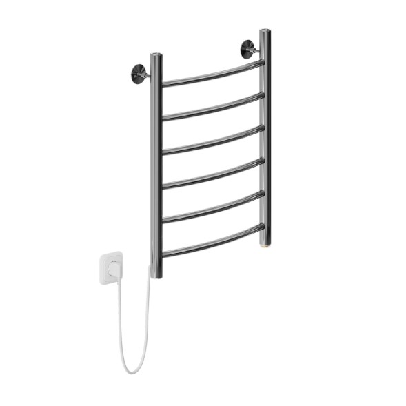 Полотенцесушитель MIXLINE CAPELLA  60х40 (кноп выключат, 222 Вт, 6 перекладин, левый) электрический - ML-556358 