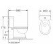 Унитаз-компакт AZARIO BENTY 660х400х770 напольный, в комплекте с сиденьем микролифт (AZ-237)