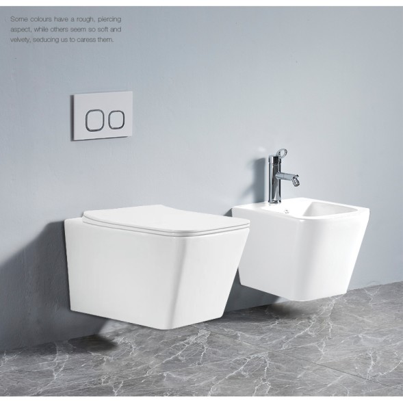 Унитаз подвесной Azario Boca 360х520х365 безободковый, с быстросъемным сиденьем микролифт (AZ-2002)