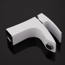 Смеситель для раковины 35к G1007-7 GAPPO литой, п/гайку, БЕЛЫЙ-ХРОМ - G1007-7 