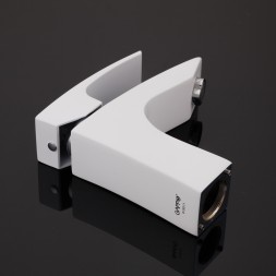 Смеситель для раковины 35к G1007-7 GAPPO литой, п/гайку, БЕЛЫЙ-ХРОМ - G1007-7 