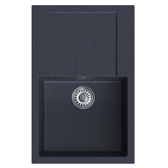 Мойка ML-GM31 КОМФОРТ с крылом, антрацит (343), 770*500*190мм - 00-00009503 