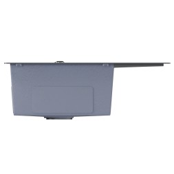 Мойка настол.монтаж 60х50 (3,0) лев. вып 3 1/2  MIXLINE PRO 20см с сифоном (черный графит) - 552926