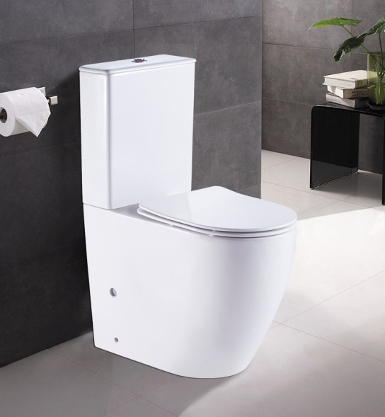 Унитаз-компакт AZARIO MIRADA 655х385х920 напольный, в комплекте с бачком и сиденьем микролифт (AZ-1289A)