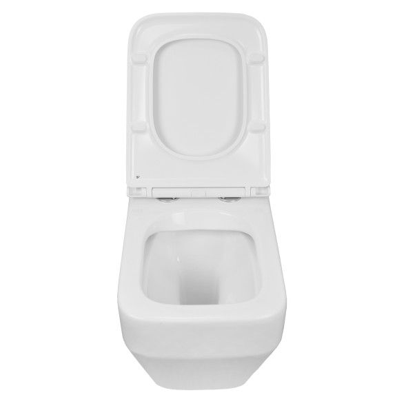 Унитаз подвесной Azario MONEO 530х365х370 безободковый, в комплекте с быстросъемным сидением микролифт (AZ-0062)