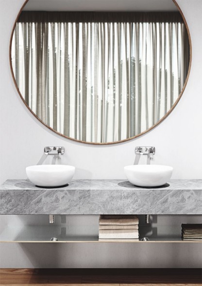 Смеситель для раковины KLUDI BALANCE внешняя монтажная часть, излив 185 мм, хром (522460575)