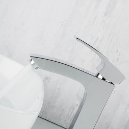 Смеситель для раковины 35к G1007-72 GAPPO высокий, литой, п/гайку, ХРОМ - G1007-72 