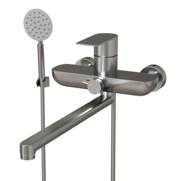 Смеситель для ванны и раковины 35k MIXLINE MLSS-021 НЕРЖ - MLSS-021 