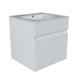 Тумба д/ванной &amp;quot;БРИКС-50&amp;quot; подвесная под раковину &amp;quot;Breeze 50&amp;quot; мебельный (Sanita Luxe) (ПВХ) - 555003 