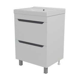 Тумба д/ванной &amp;quot;Лайн-60&amp;quot; 2 ящика под раковину Fest-60 (Sanita Lux) (ПВХ) - 555470 