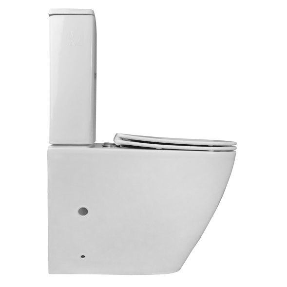 Унитаз-компакт Azario LEVANTO 620x380x830 напольный, безободковый в комплекте с бачком и сиденьем микролифт (AZ-1228A)