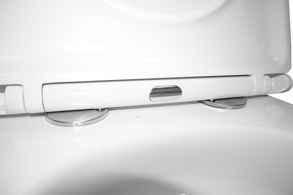 Унитаз подвесной Azario Teramo 340х490х350 безободковый, система слива &amp;quot;Скрытое торнадо&amp;quot;,  в комплекте с сидением микролифт (AZ-0052-UQ3)