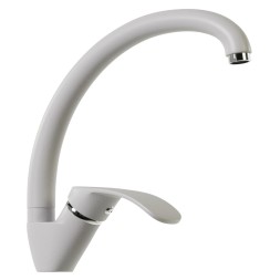 Смеситель для кухни 35к MIXLINE ML-GS02 (331) белый высок. излив - 00-00001717 