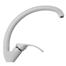 Смеситель для кухни 35к MIXLINE ML-GS02 (331) белый высок. излив - 00-00001717 
