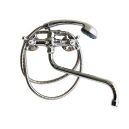 Смеситель для ванны и раковины 1/2 рез T.MARKT 081-2006 Крест ШАР ПЕРЕКЛ - 081-2006