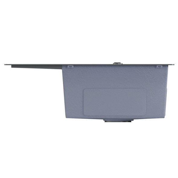 Мойка настол.монтаж 60х50 (3,0) прав. вып 3 1/2  MIXLINE PRO 20см с сифоном (черный графит) - 552929 