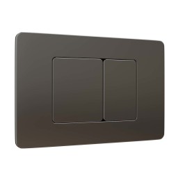 Кнопка смыва WAVE SS08 универсальная, ЧЕРНЫЙ ГРАФИТ, прямоугольная, НЕРЖ - 554043 