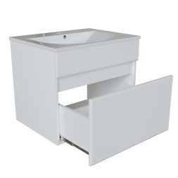 Тумба д/ванной &amp;quot;БРИКС-60&amp;quot; подвесная под раковину &amp;quot;Breeze 60&amp;quot; мебельный (Sanita Luxe) (ПВХ) - 555004 