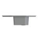 Мойка ML-GMS17 СТАНДАРТ угловая с крылом, темно-серый (309), 780*485*190мм - 00-00002613 