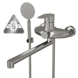 Смеситель для ванны и раковины 35k MIXLINE MLSS36-02 &amp;quot;Steel Kit&amp;quot; НЕРЖ - MLSS36-02 