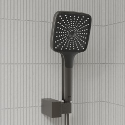 Душевая система 35к IDDIS PARGM02i67 "Parker" лейка "Тропический душ" встраиваемая ГРАФИТ матовый - PARGM02i67