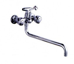 Смеситель для ванны и раковины 1/2 кер L2226 Ledeme с шар перекл, латунь - L2226