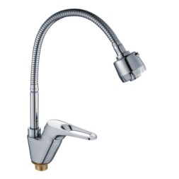 Смеситель для кухни 35к HB4313 HAIBA гибкий излив, с/отв боковая п/гайку - HB4313