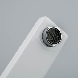 Смеситель для раковины 35к G1017-2 GAPPO литой, высокий, БЕЛЫЙ-ХРОМ - G1017-2 