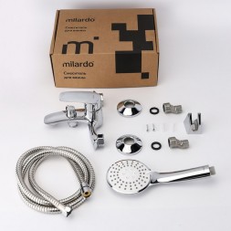 Смеситель для ванны 35к Milardo RORSB00M02 "Rora" с душ. аксессуарами, ХРОМ - RORSB00M02