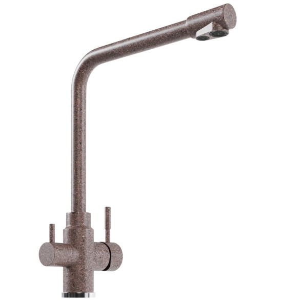 Смеситель для кухни 35к MIXLINE ML-GS13 (307) терракотовый с вых. для питьевого фильтра - ML-GS13 (307) 
