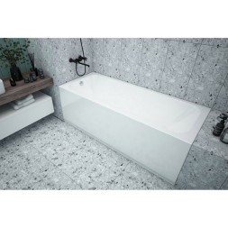 Ванна акриловая 1,6*0,7 "Strict" (каркас+экран) (Метакам) -