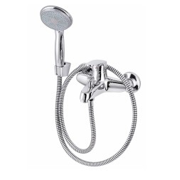 Смеситель для ванны 40к ПРОФСАН ПСМ-854-К/045 "КОМПЛЕКТАЦИЯ" с душ аксессуарами ХРОМ - PSM-854-К/045