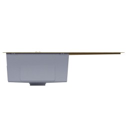 Мойка настол.монтаж 78х50 (3,0) лев. вып 3 1/2  MIXLINE PRO 20см с сифоном (золото) - 552918