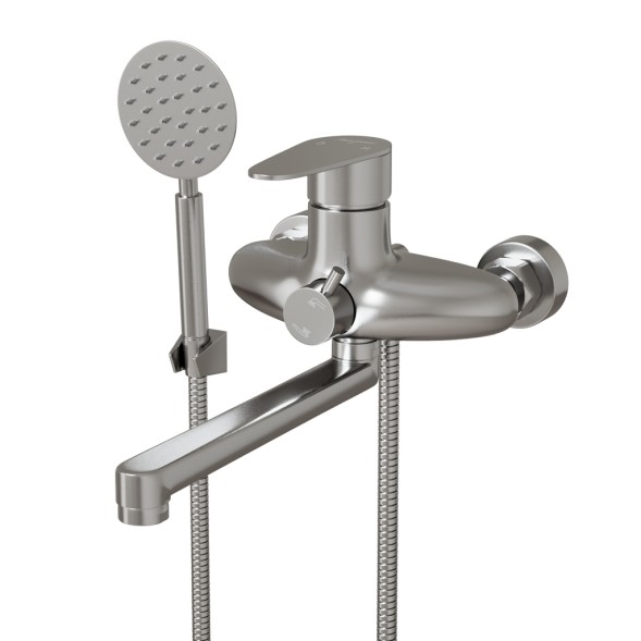 Смеситель для ванны и раковины 35k MIXLINE MLSS36-021 &amp;quot;Steel Kit&amp;quot; НЕРЖ - MLSS36-021 